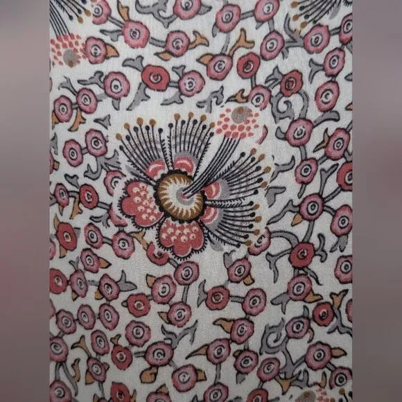 Loft Floral Dress Small Petite SP Pink Romantic Coquette Soft Girl Garden Girl - Picture 5 of 11